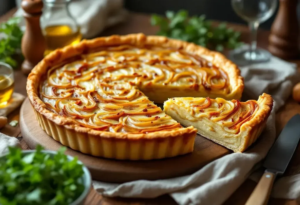 Cette tarte à l’oignon me fait craquer à chaque fois (ma recette ultra simple, bien fondante et vraiment savoureuse)